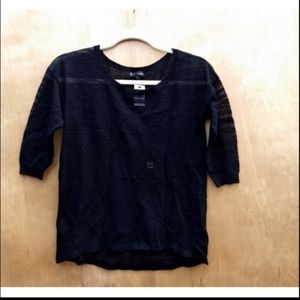 3/$25 Nwt Express 3/4 sleeve black top xs